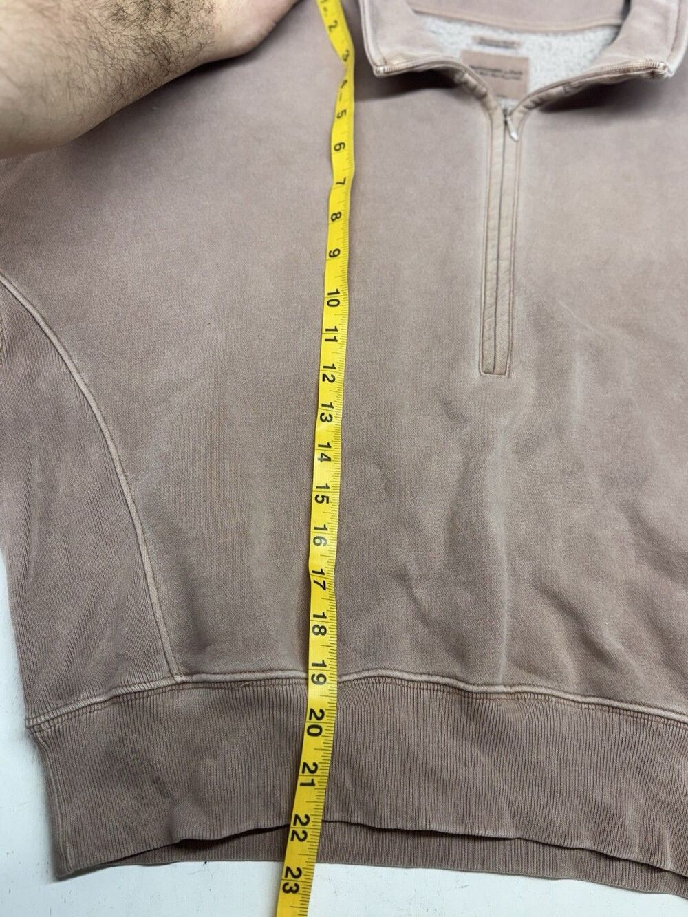 Abercrombie & Fitch Pink Fleece 1/4 Zip Pullover Soft AF Max Essentials Wmns L - Picture 4 of 7